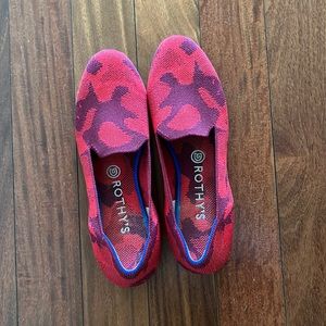 Rothy’s red camo flats